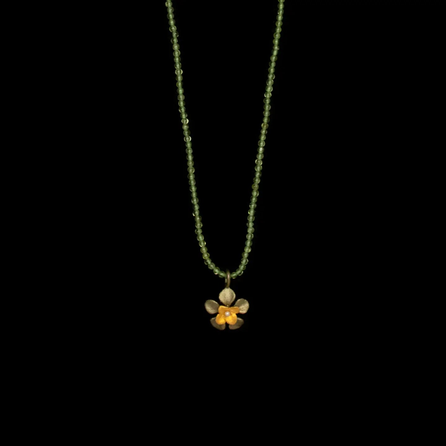 Desert Flower Peridot Pendant