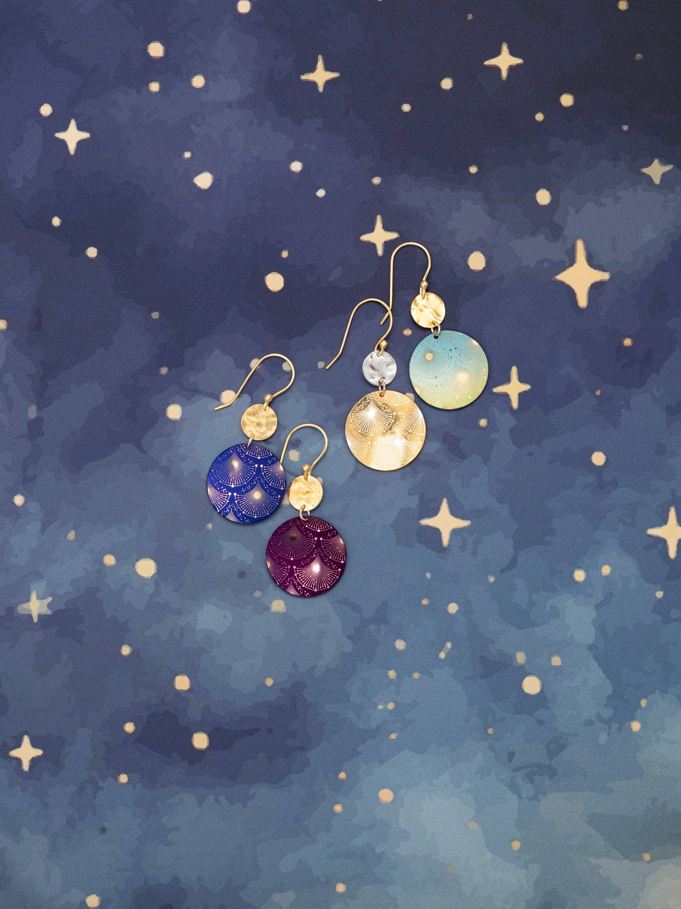 Danica Earrings gracefully displayed in an elegant box, ready to launch you into the realms of stellar fashion!