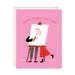 Valentine's Day card depicting a couple painting together, with the text 'Happy Valentine's Day' from ARTISANS & agency.
