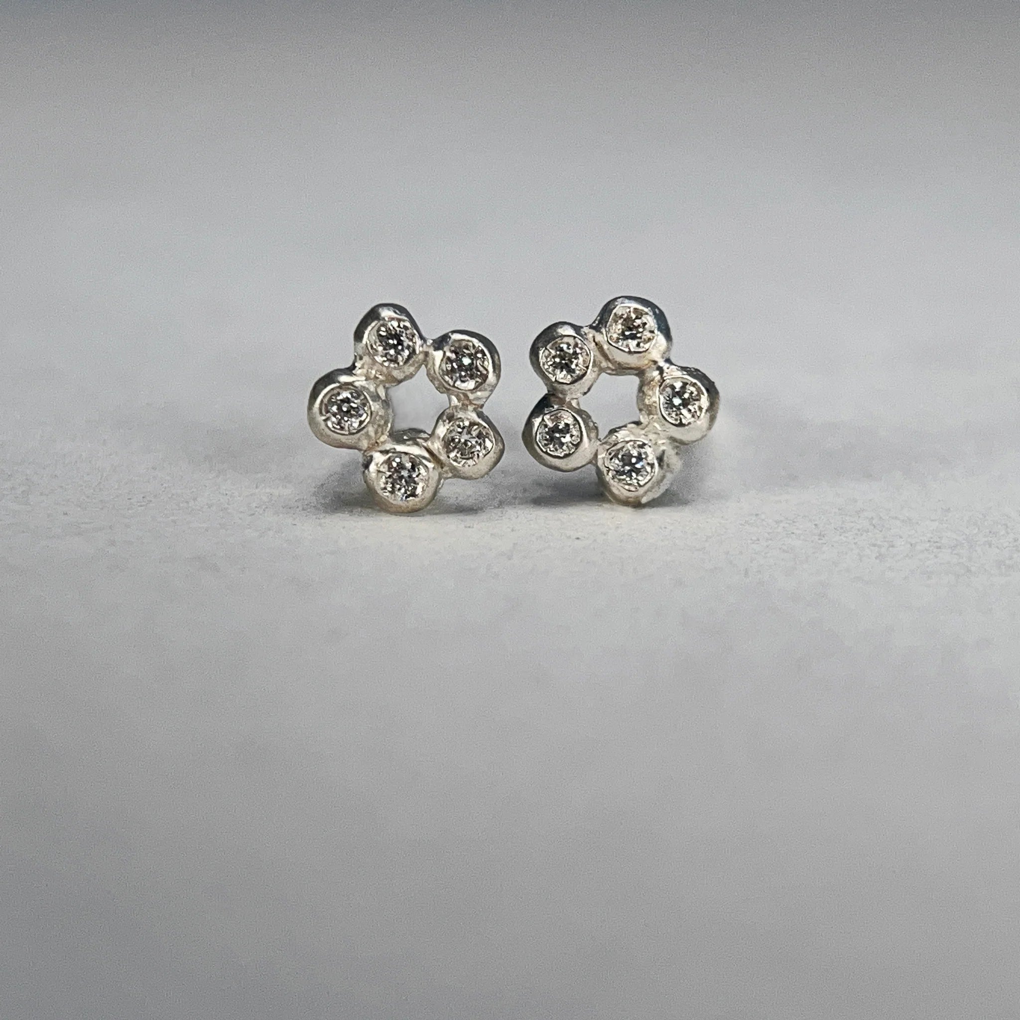 Branch Cluster 5 Diamond Earrings