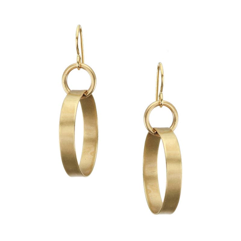 Ring with Wide Hoop Earrings by Marjorie Baer, handcrafted jewelry made in California
