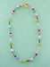 Neon beaded gold filled necklace