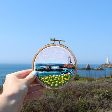 Lighthouse embroidery kit