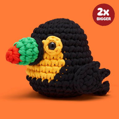 The Woobles Mango the Toucan Extra Squeezy crochet kit