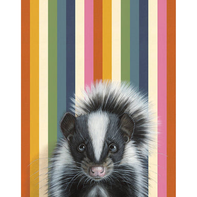 Playful Skunk - Fine Art Print featuring a whimsical design, perfect for adding charm and laughter to your home decor.