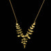 Meadow Fern 16" Adjustable Necklace by Michael Michaud featuring a cast bronze pendant with a hand patina finish, showcasing intricate botanical details and authentic foliage textures.