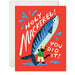 A festive birthday card featuring a cat with a large fish and the text 'HOLY MACKEREL! YOU DID IT!'. This card is included in the Karen Schipper Card Collection.