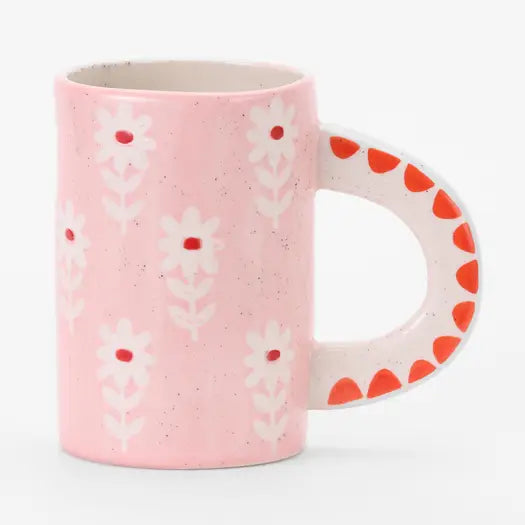 Ceramic Coffee Flower Mugs