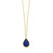 blue glass pendant necklace