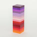 Gradient color wooden block tower