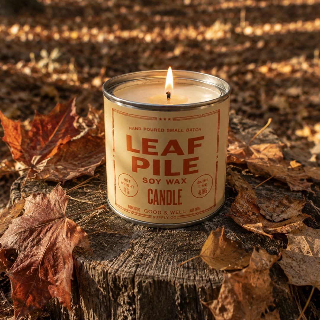 Leaf Pile Soy Candle - Fall Collection