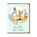 Welcome sweet baby with Foxes Greeting Card