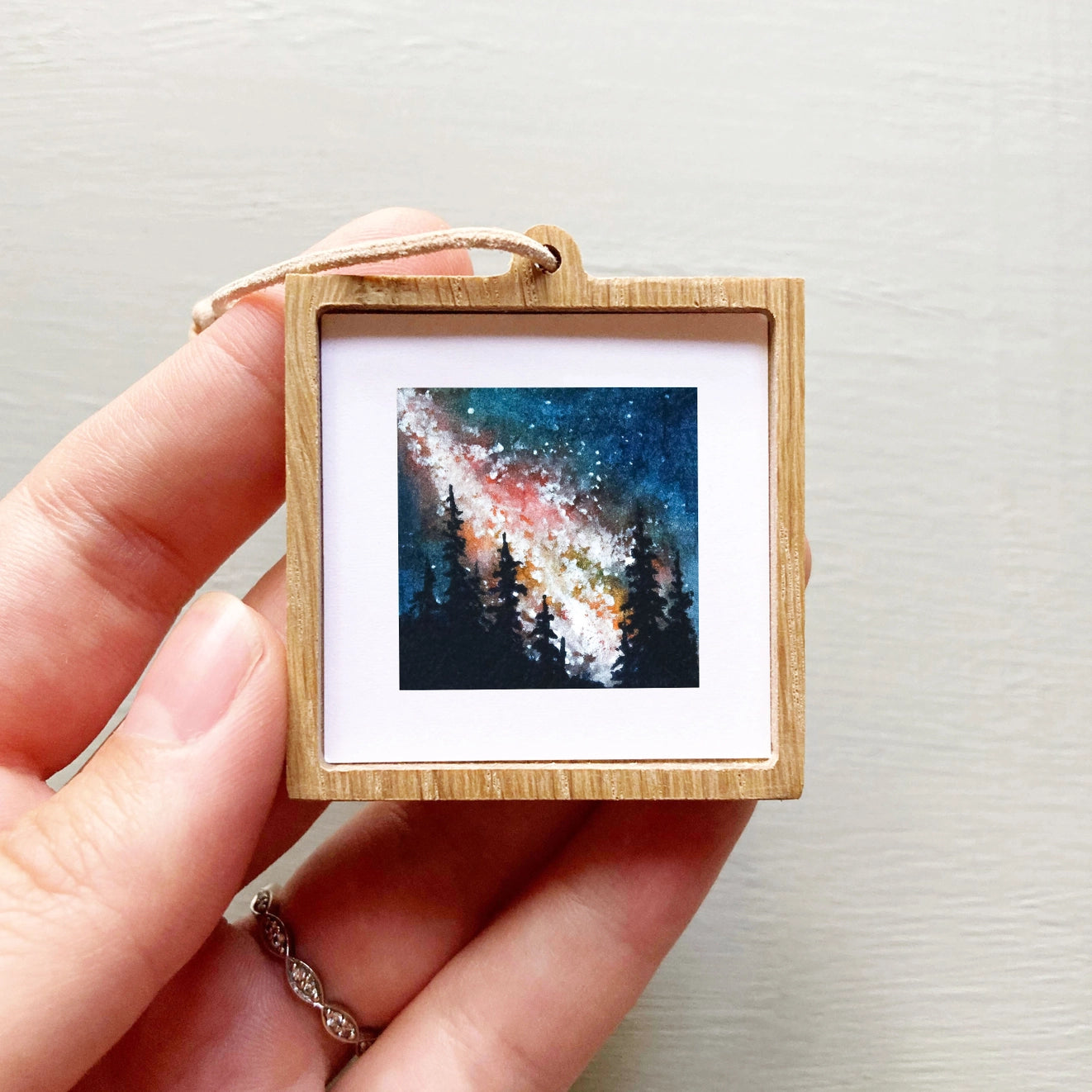 Tiny Watercolor Framed Print | 1" Landscape