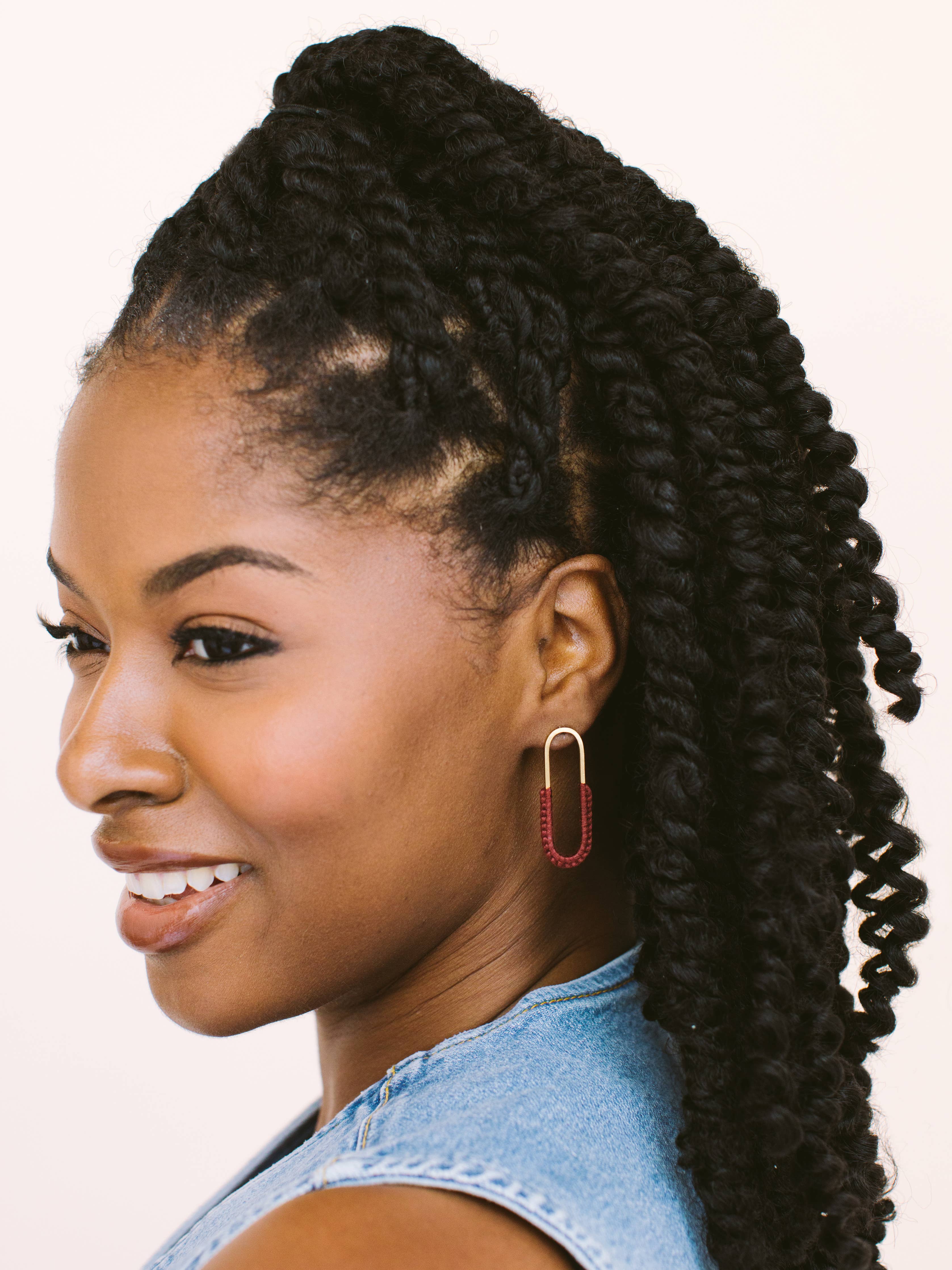 Macramé Link Earrings