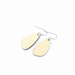 Stylish navy and pink modern marble dangle earrings displayed elegantly, ideal for sensitive ears due to titanium wire hooks.