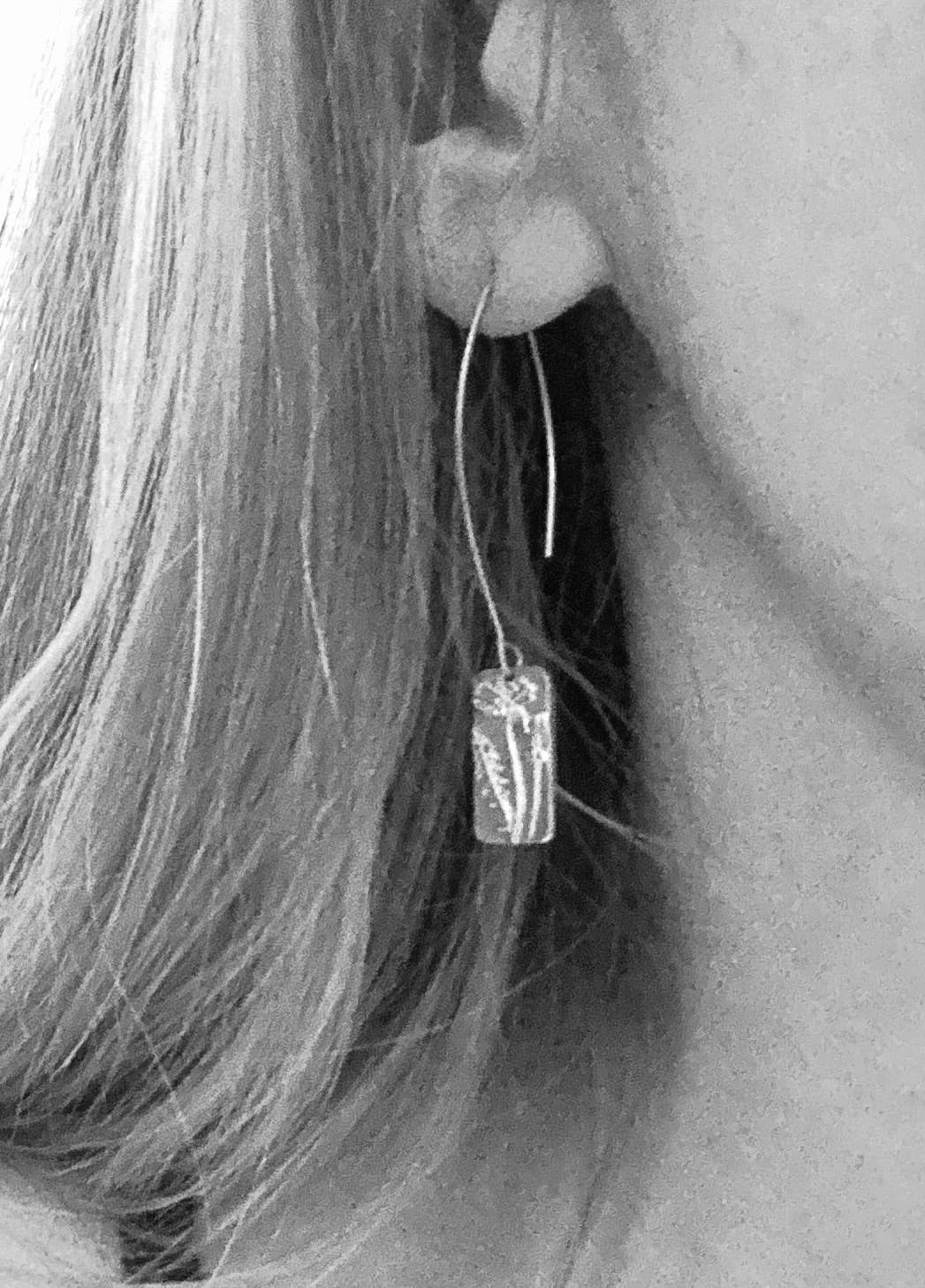 Wildflower Silver Dangles