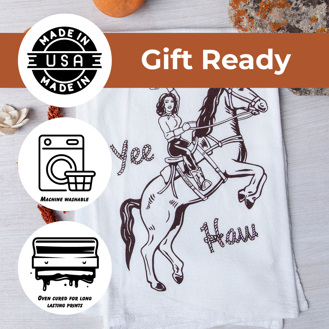 Raven Tea Towel | Screen Printed | Made in USA