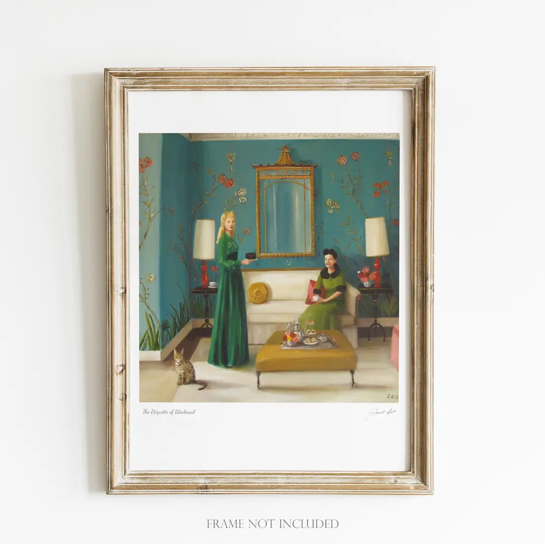 The Etiquette of Blackmail Art Print