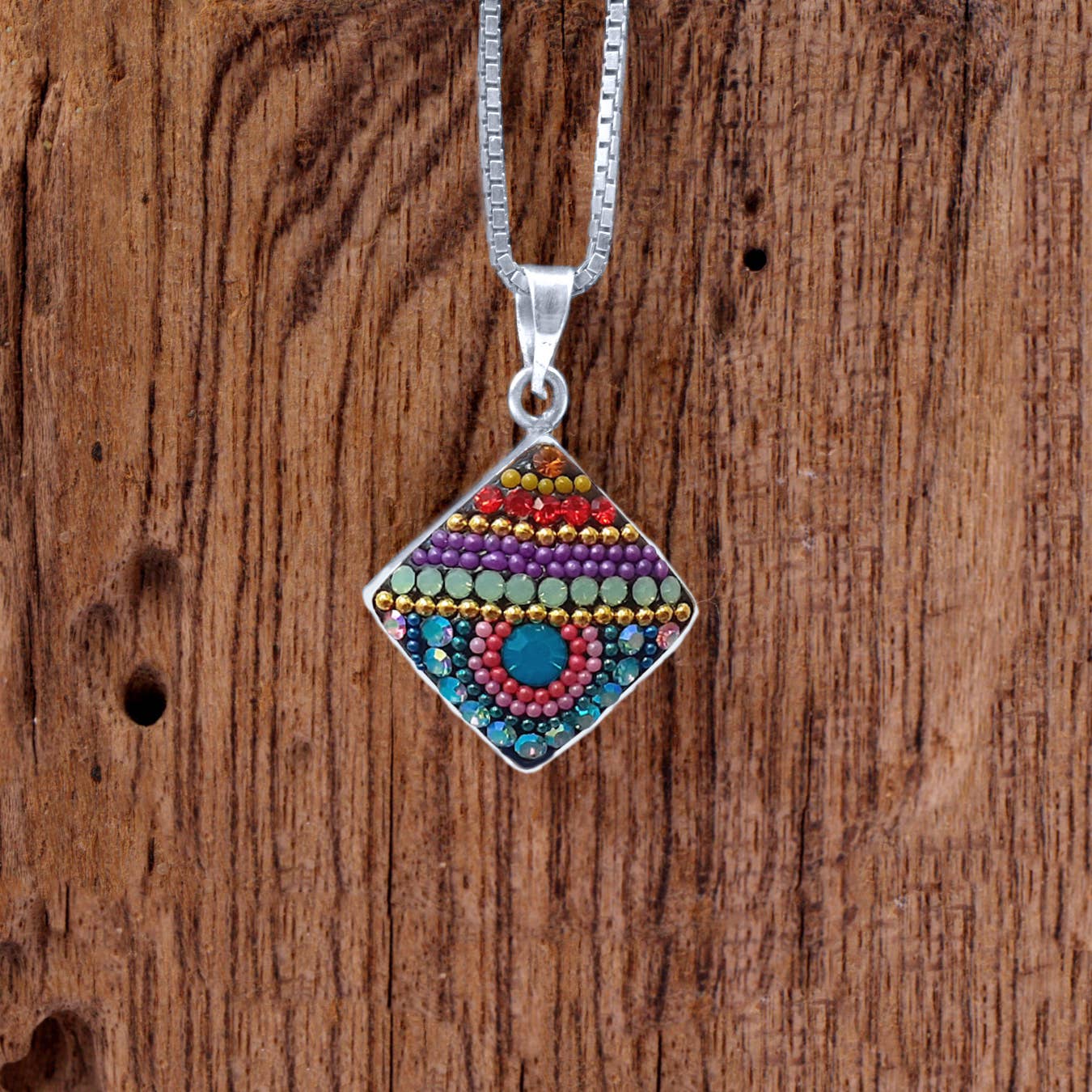 Delicate Diamond Pendant by Mosaico Jewels, showcasing tiny but mighty sparkle, perfect for wearing close to your heart.
