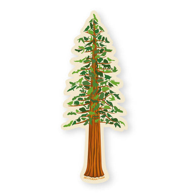 Redwood Tree sticker