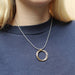 Hammered Rings Necklace by Marjorie Baer, handcrafted jewelry made in California