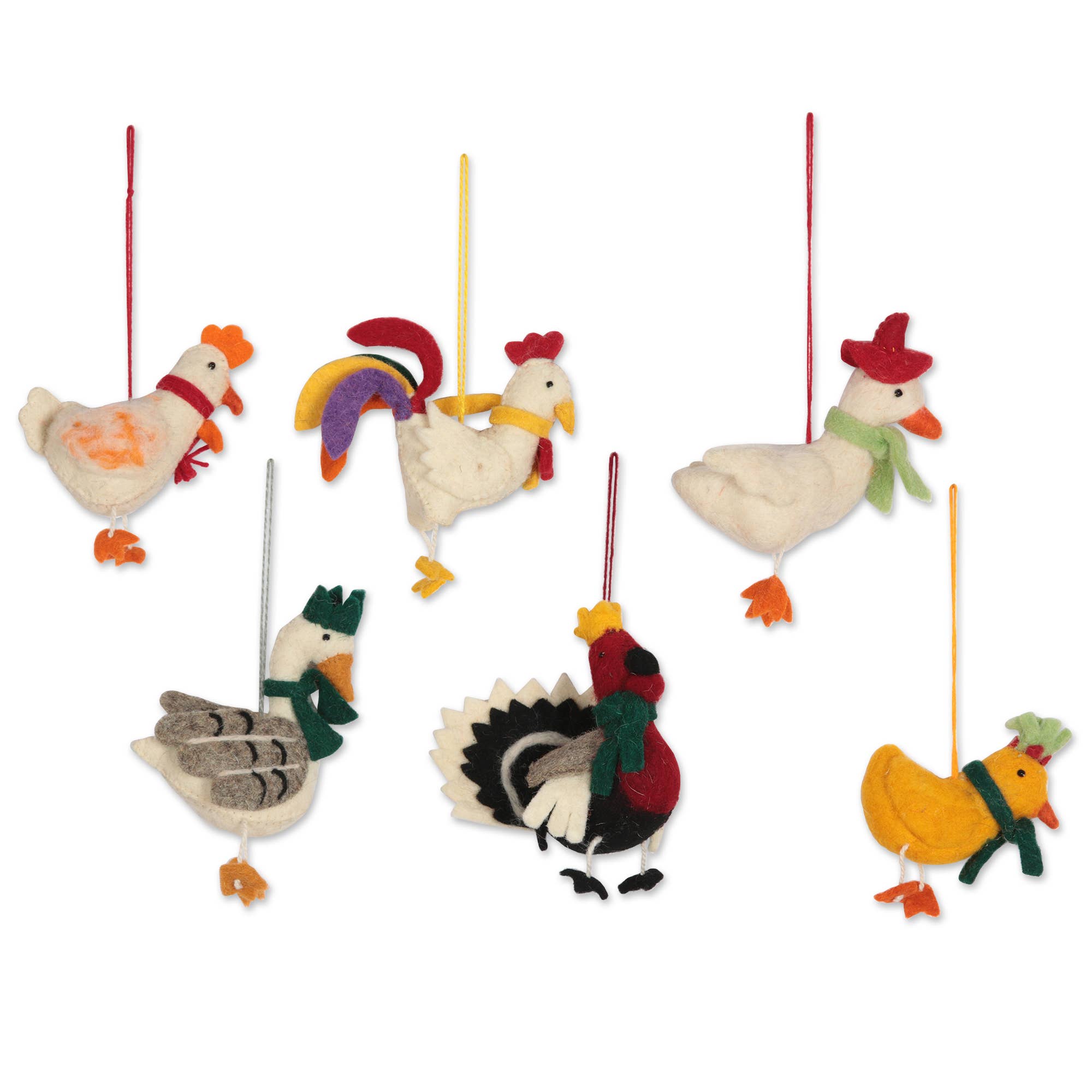 Novica Handmade Fine Feathered Friends Ornaments