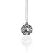 Silver Necklace with a clear gemstone pendant 