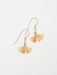 Dainty Petite Ginkgo Earrings by Holly Yashi sparkling in the sunlight like they're auditioning for a role in a fashion show.