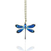Stunning Crystal Dragonfly Necklace featuring black wings and a crystal crusted body, designed by Anne Koplik Designs.