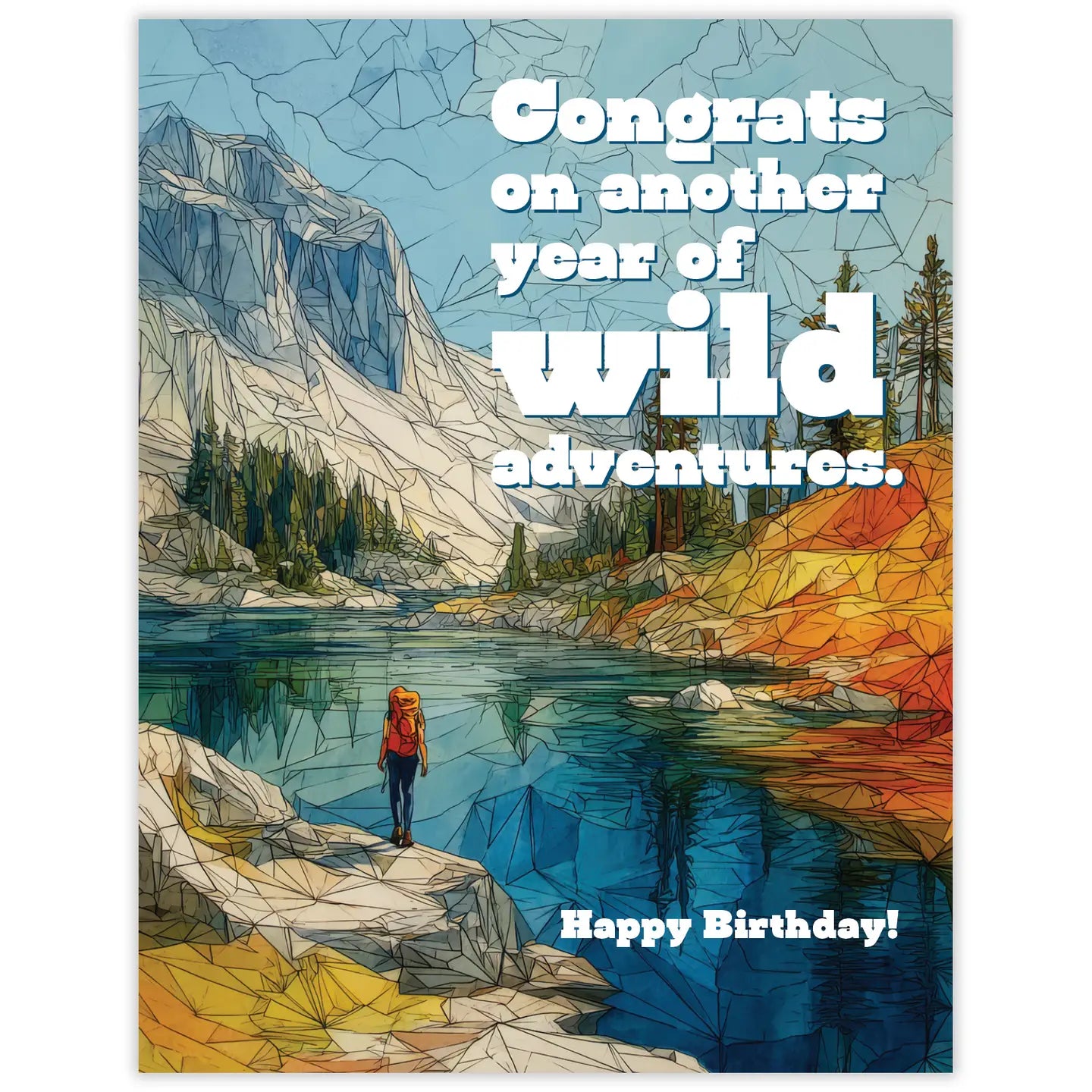 A vibrant design from the Waterknot Card Collection showcasing the great outdoors and cheer, brought to life by illustrator Josh Nusbaum!