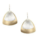 Large Layered Triangles Wire Earrings by Marjorie Baer, handcrafted jewelry made in California