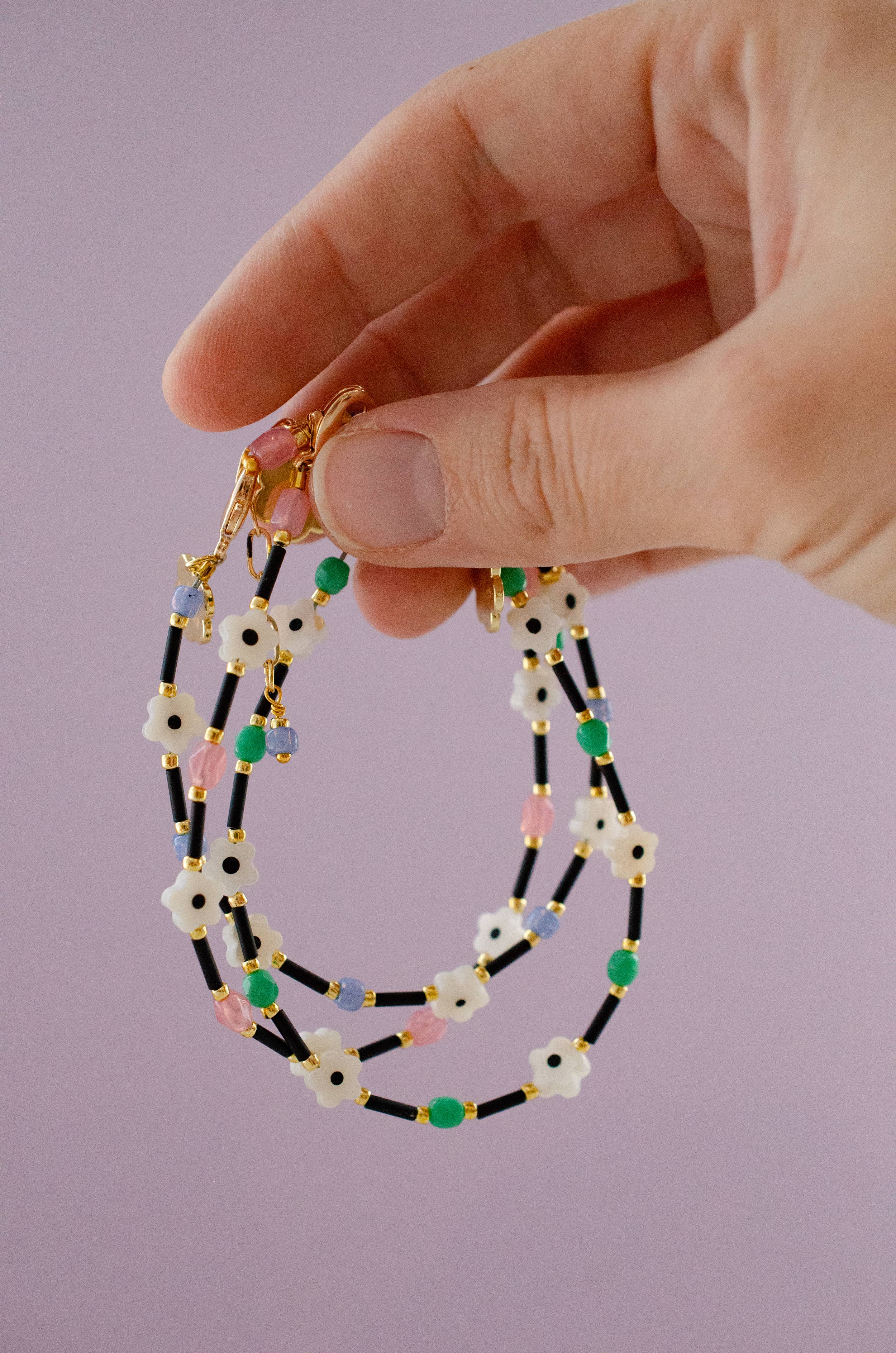 Colorful Beaded Clasp Bracelets- Ari