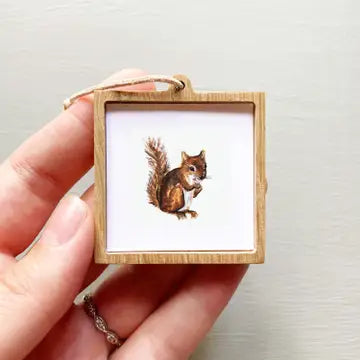 Tiny Watercolor Framed Print | 1" Animals