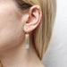 Medium Layered Rectangles Wire Earrings by Marjorie Baer, handcrafted jewelry made in California