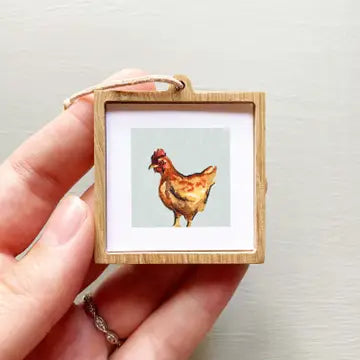 Tiny Watercolor Framed Print | 1" Animals