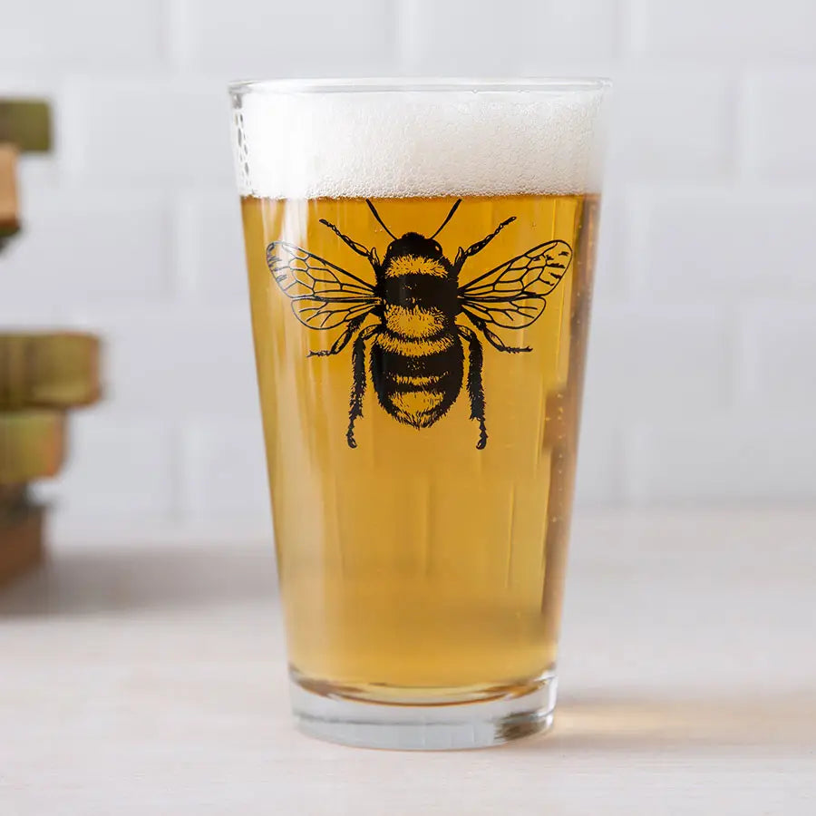 Bee Pint Glass