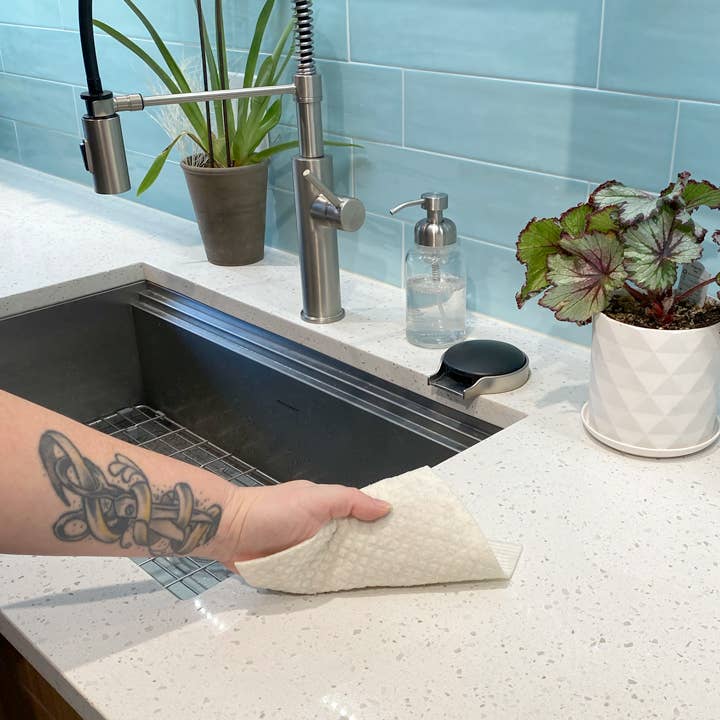Swedish Dishcloth, Cat Faces — Eco-Friendly Cat Kitchen