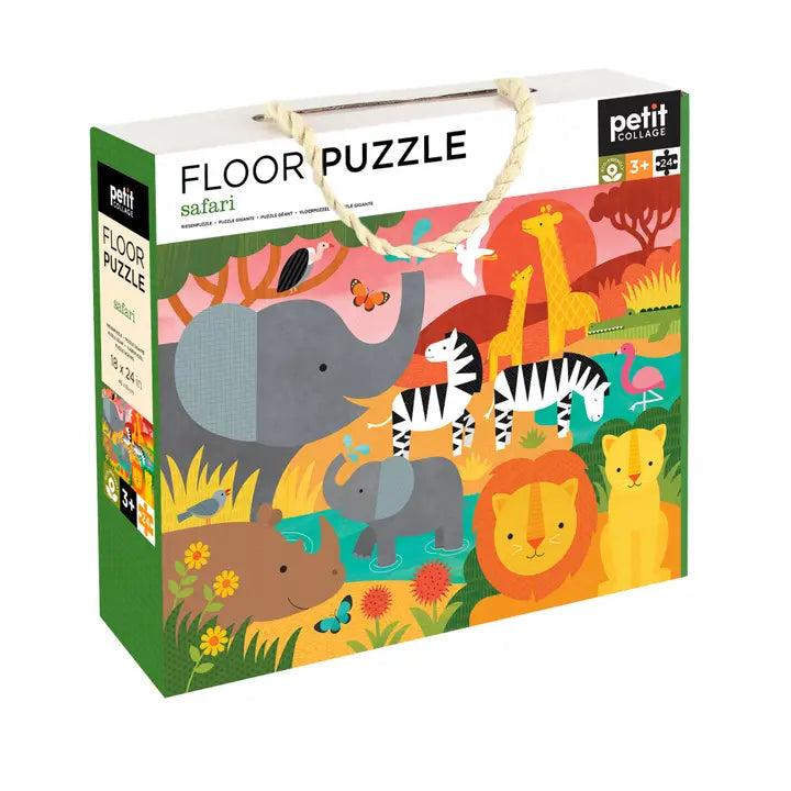 Floor Puzzle safari 24 piece puzzle by petit collage