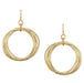 Medium Ring Bunch Wire Earrings by Marjorie Baer, handcrafted jewelry made in California