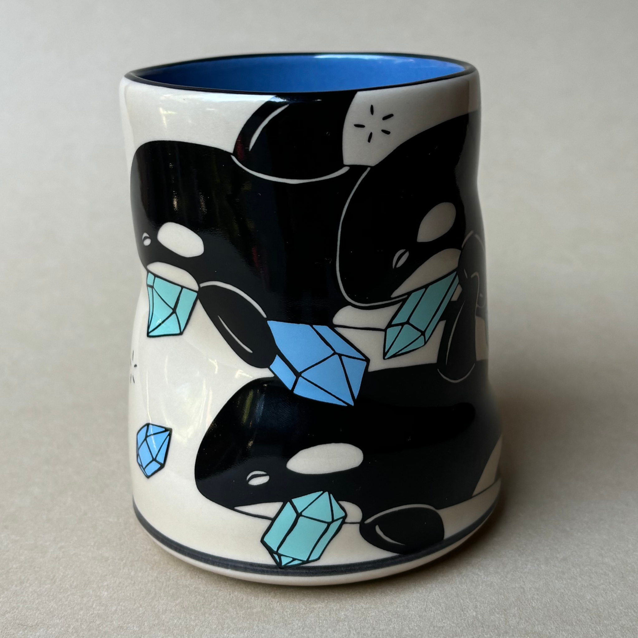 Multiple Orca ceramic cup