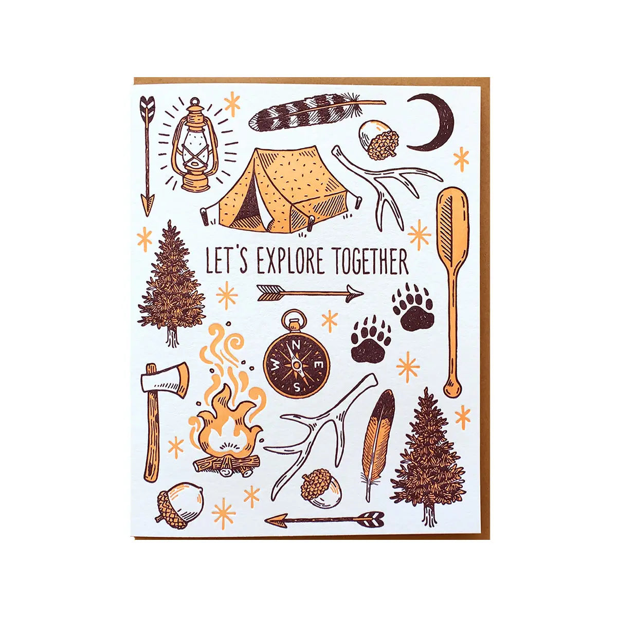Let's explore together Greeting Card