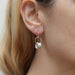Thin Ring and Hoops Wire Earrings by Marjorie Baer, handcrafted jewelry made in California