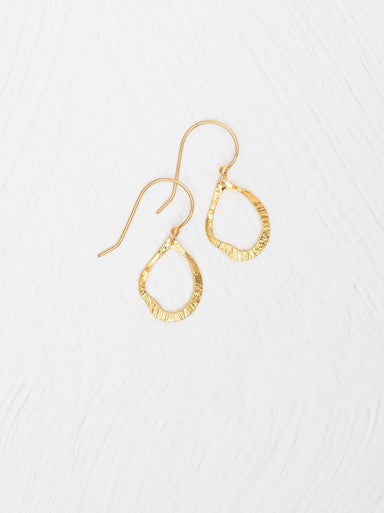 Nina Earrings by Holly Yashi - 18K gold-plated hoops that make you feel like a superstar, even if your cat thinks otherwise.