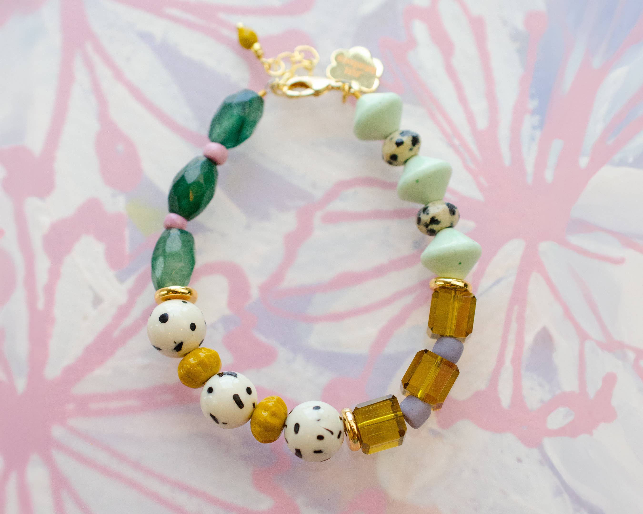 Gemstone Bracelet - Green and Mint