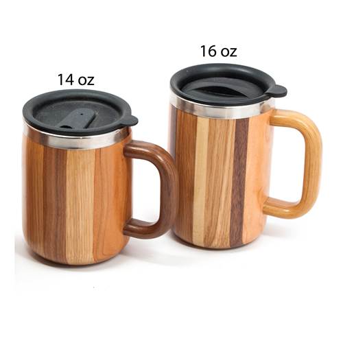 wood coffee mug
