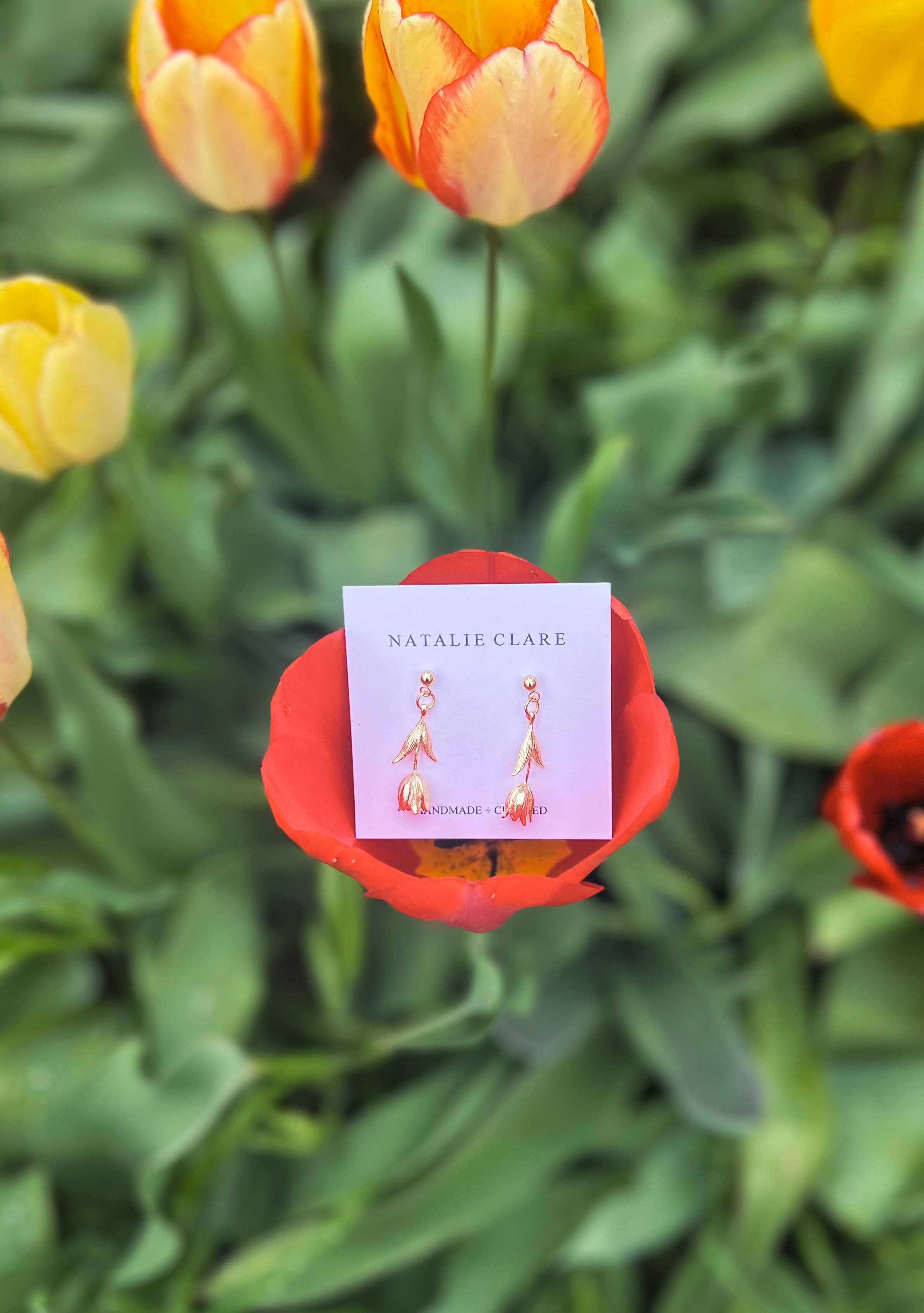 Dangle Tulip Earrings