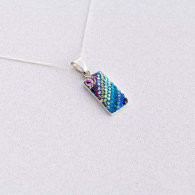 Sparkle Streak Pendant showcasing hand-crafted crystal and silver craftsmanship, perfect for elegant layering or stand-alone style.