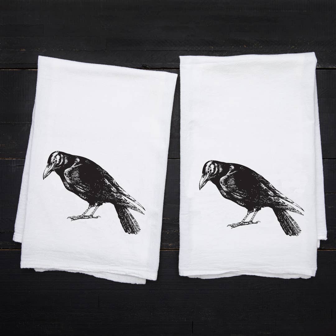 Crow Tea Towel