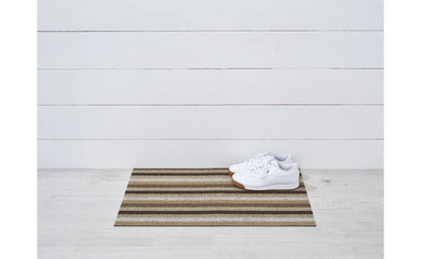 Chilewich even stripe rug Mocha