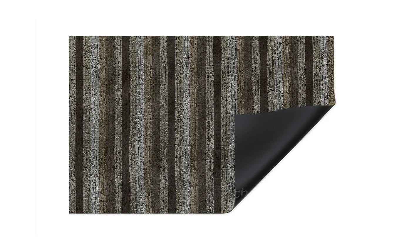 Chilewich even stripe rug Mocha